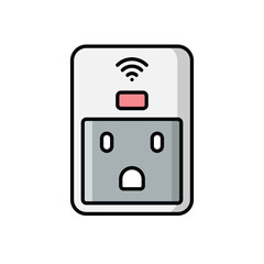 Smart Plug icon vector stock illustration