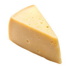 Piece of cheese isolated on Transparent background.