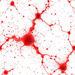 red neuronal network as a seamless Tile pattern, ai generated