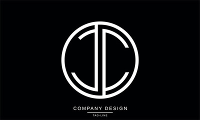 JC, CJ Abstract Letters Logo Monogram Design Icon