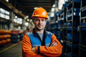 Competent Worker Showcases Safety and Efficiency in Industrial Environment