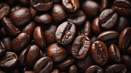 Fototapeta premium a pile of coffee beans