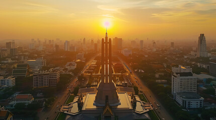 The Democracy Monument is one of landmark in the