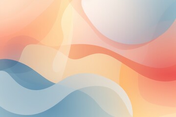 Fototapeta premium Soft, abstract pastel shapes