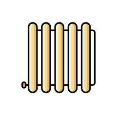 Central Heating icon vector stock illustration
