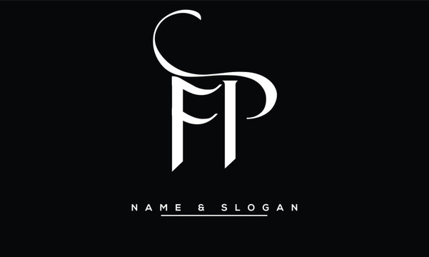 FP,  PF, F,  P  Abstract  Letters Logo Monogram