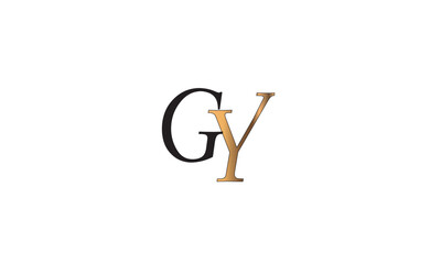 GY, YG , G , Y, Abstract Letters Logo Monogram