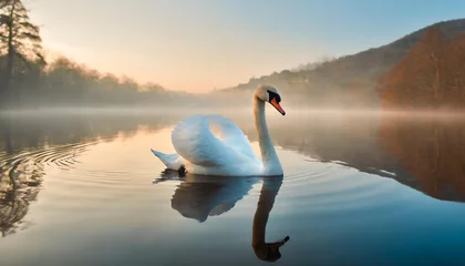 Foto op Aluminium swan on lake © SEIJI211
