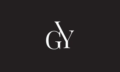 GY, YG , G , Y, Abstract Letters Logo Monogram