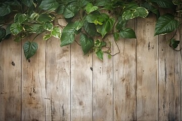 Infusing rustic warmth and tropical elegance with a wood background graced by the charm of Monstera