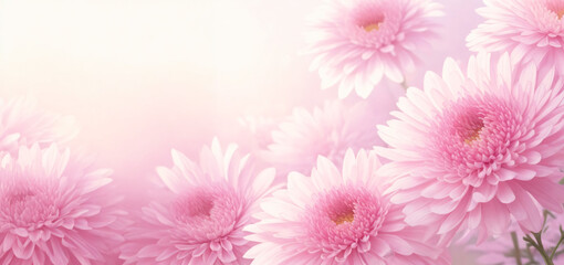 pink chrysanthemum background generative ai
