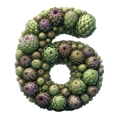 Obraz premium Isolated 3D Number on a Clear PNG Canvas Generative AI