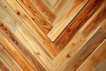 Woodworking wall surface structure with a glossy finish, creating a sleek and modern aesthetic