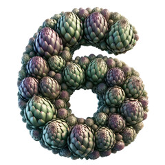 Fototapeta premium Isolated 3D Number on a Clear PNG Canvas Generative AI