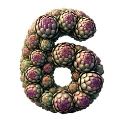 Obraz premium Isolated 3D Number on a Clear PNG Canvas Generative AI