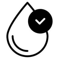 drops with checkmark