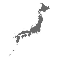 Japan Map Vector Template Design