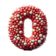 Isolated 3D Number on a Clear PNG Canvas Generative AI