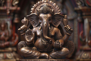 Fototapeta na wymiar the Indian god Ganesha 