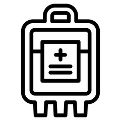 Blood Transfusion Bag Icon