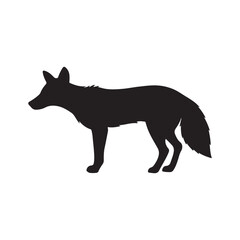 Fototapeta premium fox silhouette