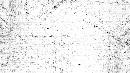 Black paint splatter isolated on white background. Distressed overlay texture. Grunge design elements. Vector illustration