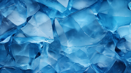 Obraz premium Azure Tranquility: Crystalline Ice Fragments