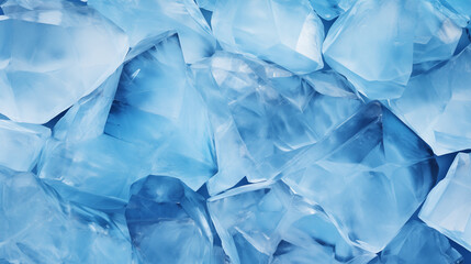 Glacial Elegance: Icy Blue Crystal Terrain