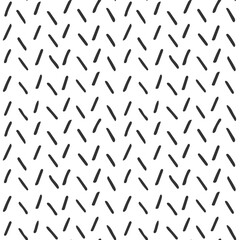 Abstract Doodle Line Texture. Seamless Black and white Pattern. Pen ink Drawing scribbles. Hand drawn row of Stripes. Monochrome squiggles. Modern Minimalist illustration for Design