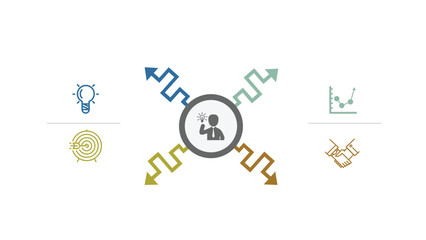 Timeline Infographic Design Template. Can be used for steps, options, business process, workflow.