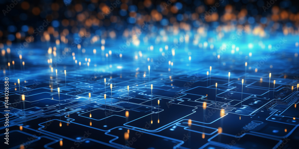  blur binary data background. concept for big data, deep machine learning, artificial intelligence. b