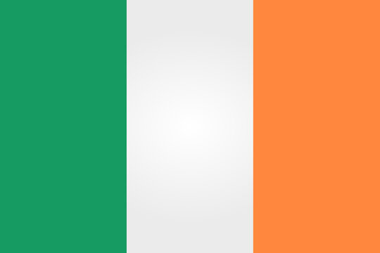National flag of Ireland. Vector illustration