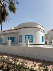 Detail of an Art Deco  House in Sidi Ifni MOROCCO 