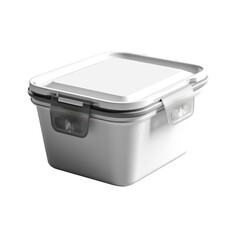 White plastic container. Packaging mockup
