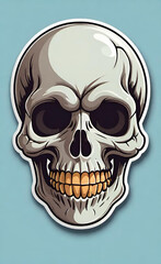 Fototapeta premium Design for t-shirt print with skull and textures. vector illustration. 