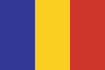 Romania National Flag Red Gold Blue - 748031165