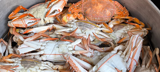 Crab in the restaurant, crab is seafood © Pisan