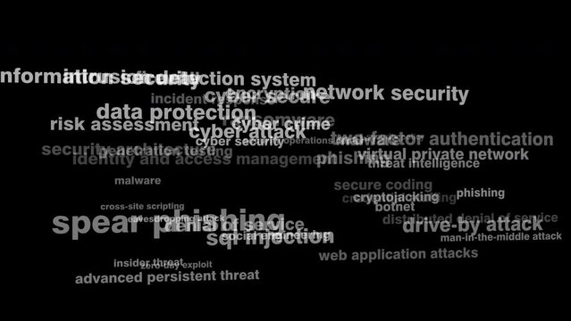 Security on black backdrop cyber secure protecting data and inspiring creative ideas in unpredictable digital world