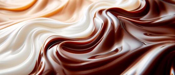 melted chocolate swirl background