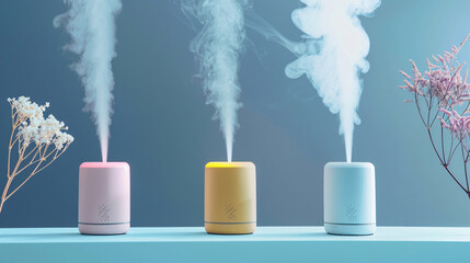 Voice activated home fragrance diffusers for ambiance