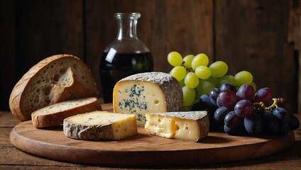 cheese and grapes