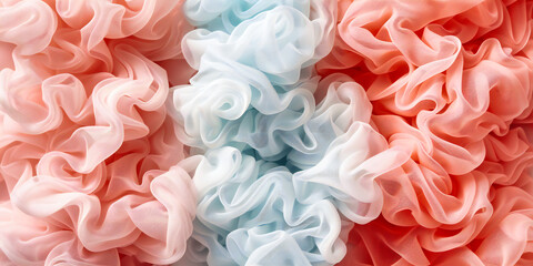 Fototapeta premium Soft and Delicate Textures, Abstract Background with Pastel Colors and Floral Elements