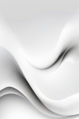 White sound waves, abstract white background, vertical composition