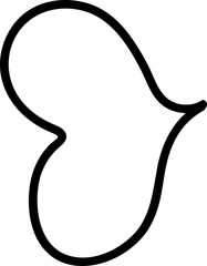 silhouette of a heart