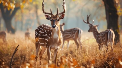 Deer in a forest, animal wild life