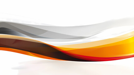 Abstract Wavy Design in Warm Color Palette