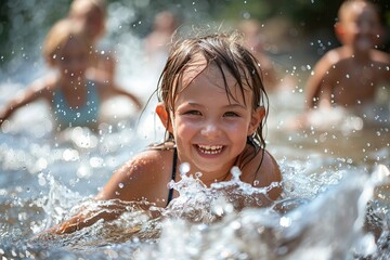 Obraz premium Magazine Photography Style featuring Summer Activities and Outdoor Recreation