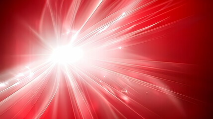 Bright Starburst Effect on a Vivid Red Background