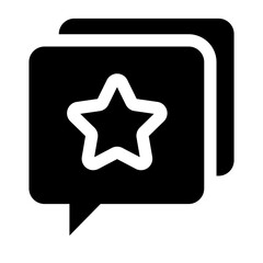 Customer review and feedback icon. Rating icon symbol for apps and websites. Vector illustration