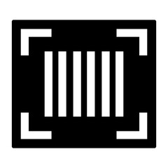 QR code scan, Barcode Scan  icon. Mobile Scan vector icon. Scanning of Codes and Objects. Check Code icon..